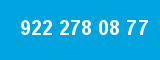 922 278 08 77 922 278 08 77